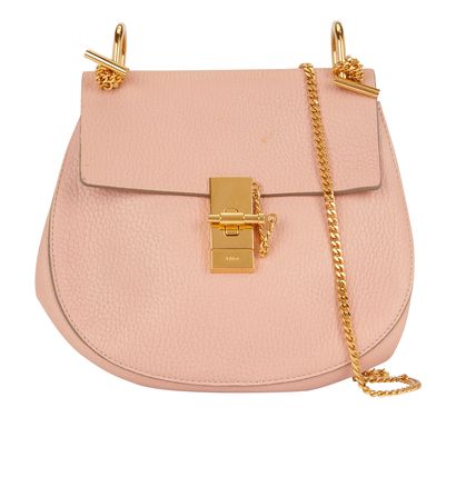 Drew, &pound;370, Handbags, Pink, Leather, Front view